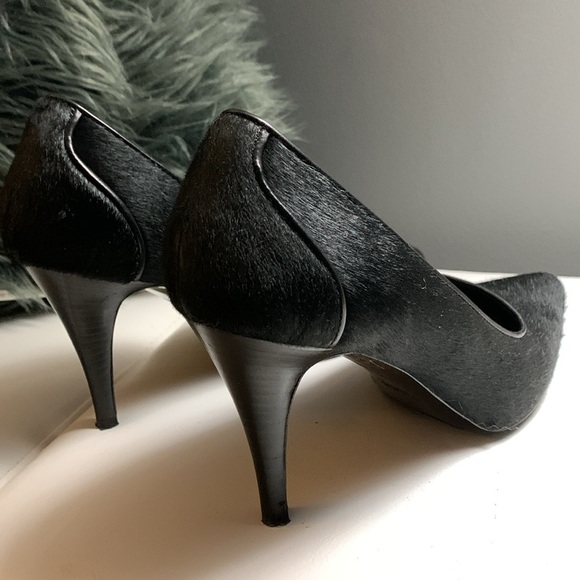 Boss Fur Pumps with Leather trim - Picture 6 of 12